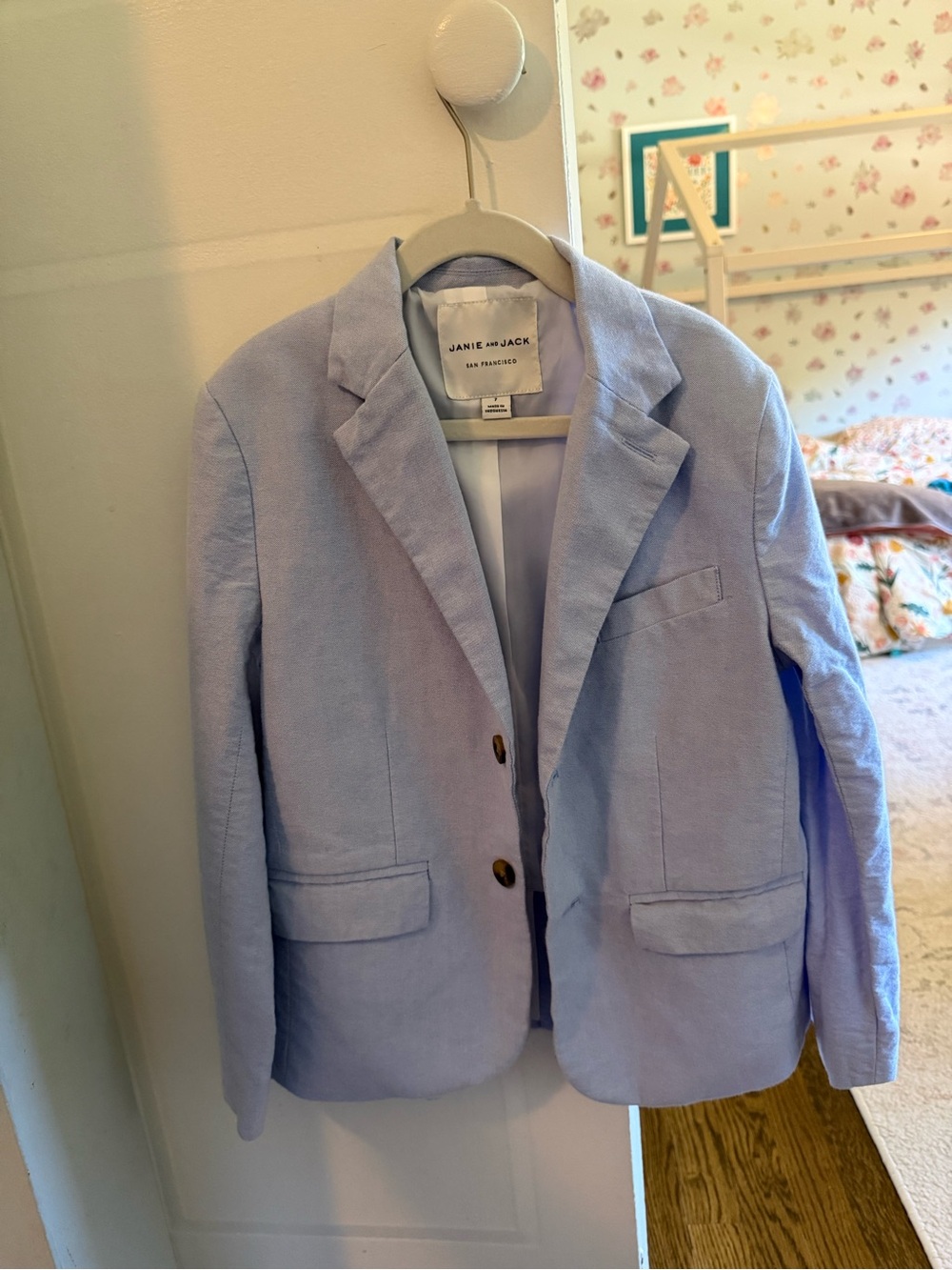 Janie and Jack Light Blue Boys' Oxford Blazer and Pants Set